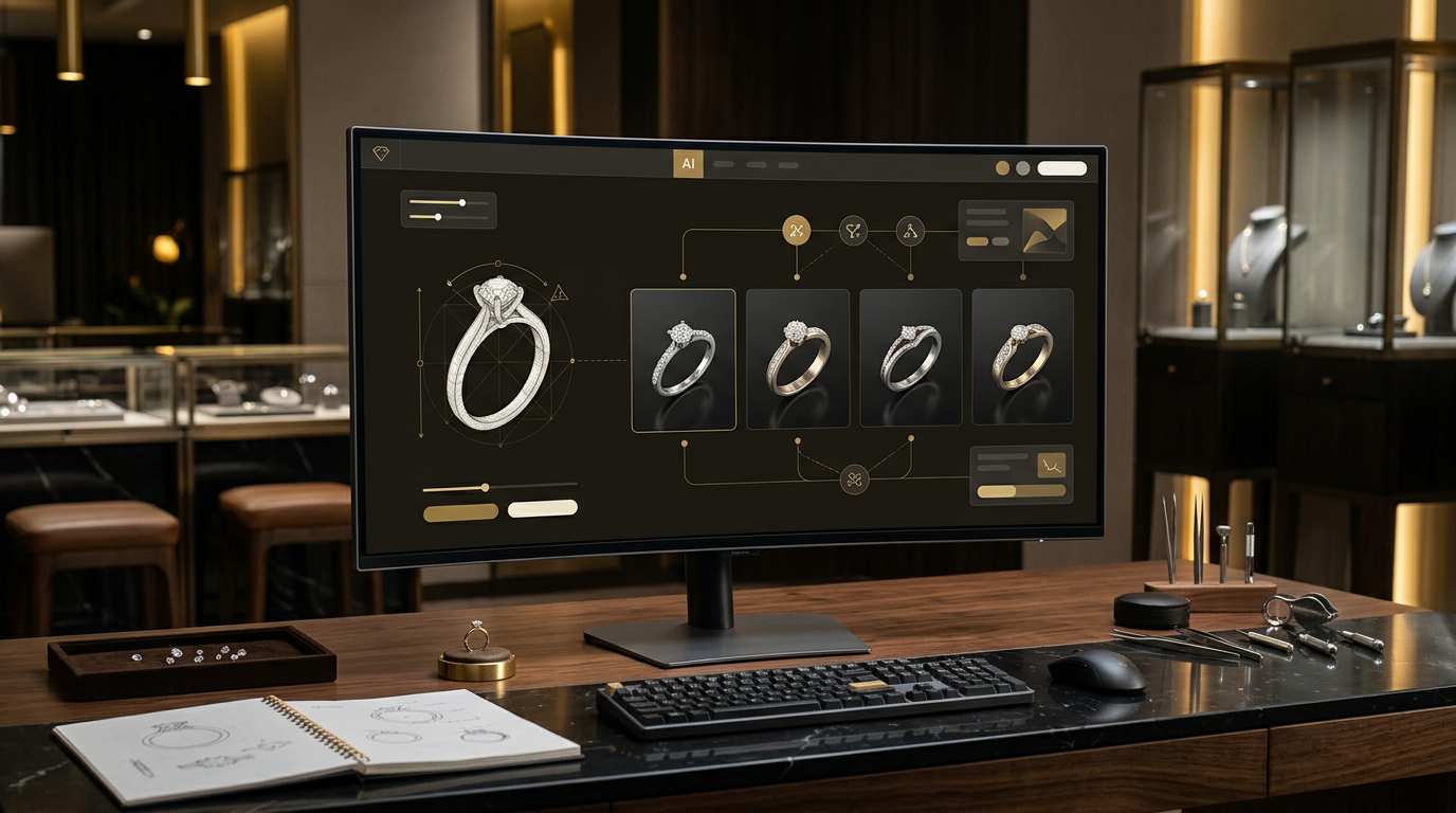 Carat Flow Designer asset library with jewelry references